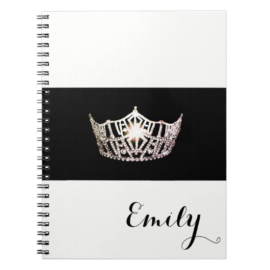 Miss America Silver Crown Notitieboek - Aangepaste (Voorkant)