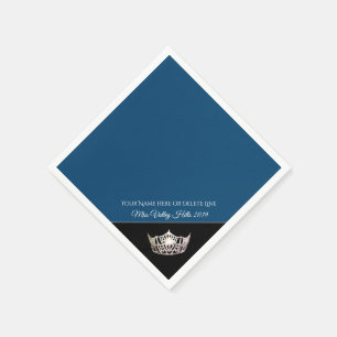 Miss America Silver Crown Paper Napkins Servet