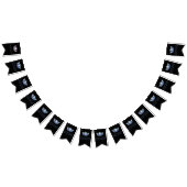 Miss America Silver Crown Party Bunting Banner (Alle)