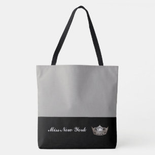 Miss America Silver Crown Sac fourre-tout d'argent