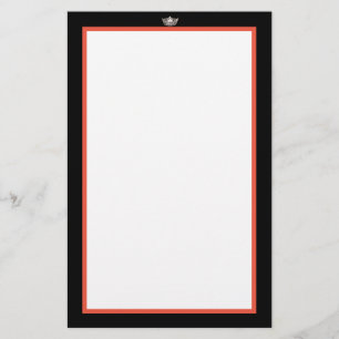 Miss America Silver Crown Stationery Paper Briefpapier