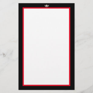 Miss America Silver Crown Stationery Paper Briefpapier