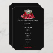 Miss America Silver Crwn Roses programme de bal (Devant / Derrière)