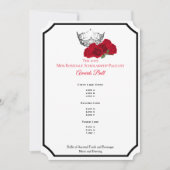 Miss America Silver Crwn Roses programme de bal (Devant)