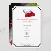 Miss America Silver Crwn Rozen Awards Bal Programm Kaart (Voorkant / Achterkant)