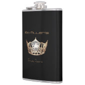 Miss America stijl Crown Flask Custom Naam Heupfles (Links)