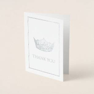 Miss America stijl kroon Folie Kaarten