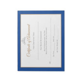 Miss America stijl Pageant Certificates-Achievmmme Notitieblok (Gedraaid)