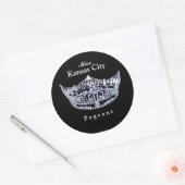 Miss America stijl Pageant Crown Sticker (Envelop)