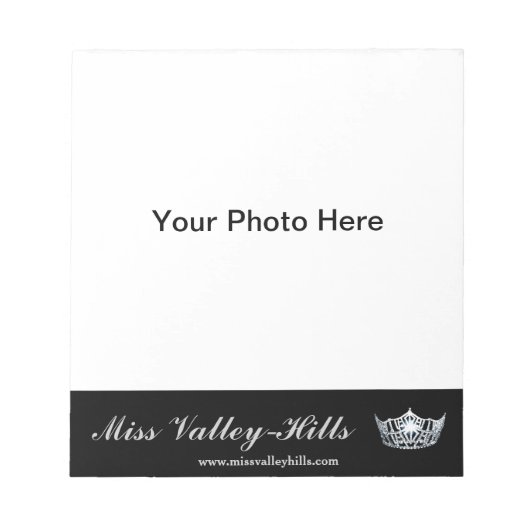 Miss America-stijl Pageant Foto Autograaf Pad Notitieblok (Voorkant)