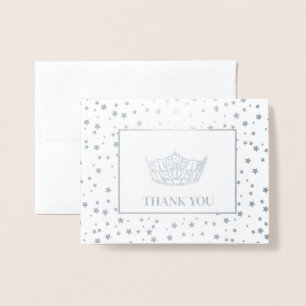 Miss America stijl verkiezing kroon Folie Kaarten