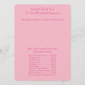 Miss America style Awards Programmes de bal (Dos)