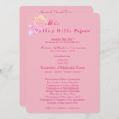 Miss America style Awards Programmes de bal (Devant / Derrière)