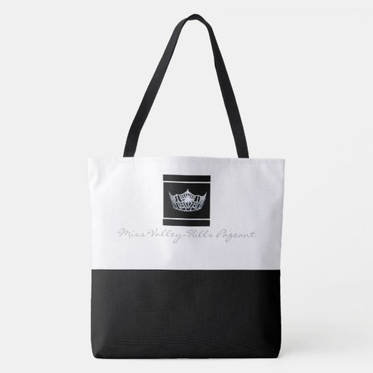Miss America Style Black Bottom Crown Tas (Voorkant)