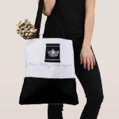 Miss America Style Black Bottom Crown Tas (Dichtbij)