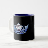 Miss America style Blue Crown Mug (Devant gauche)