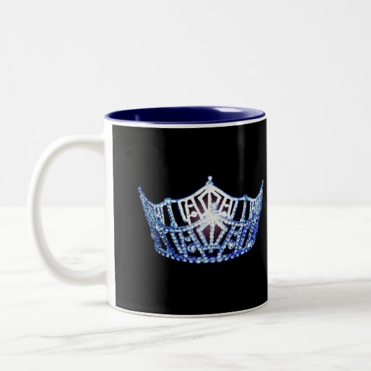 Miss America style Blue Crown Mug (Gauche)