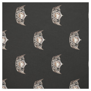Miss America style Champagne Crown Fabric-by yard Stof
