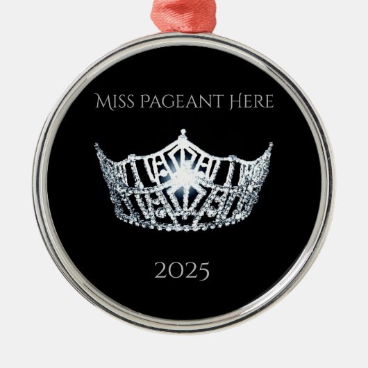 Miss America style Crown Christmas Ornament (Voorkant)