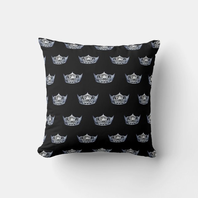 Miss America Style Crown Pillow Kussen (Voorkant)