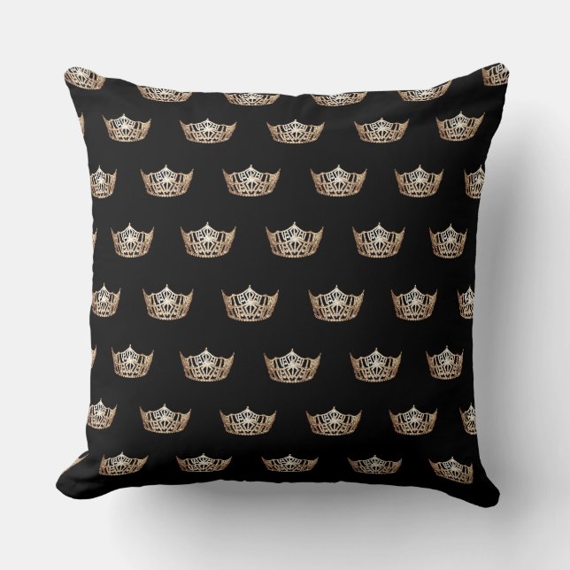 Miss America Style Crown Pillow Kussen (Voorkant)