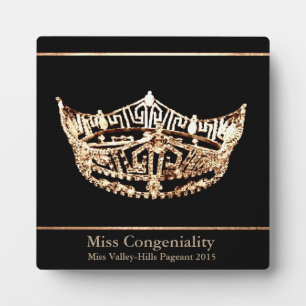 Miss America Style Custom Awards Plaque Fotoplaat
