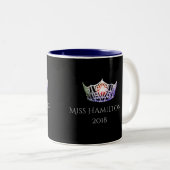 Miss America style Custom Name Multi Crown Mug (Devant droit)