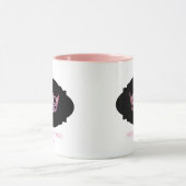 Miss America style Custom Name Pink Crown  Mug (Centre)
