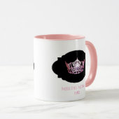 Miss America style Custom Name Pink Crown  Mug (Devant droit)