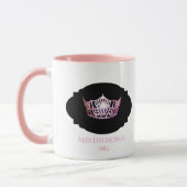 Miss America style Custom Name Pink Crown Mug Mok (Links)