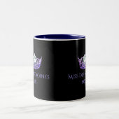 Miss America style Custom Name Purple Crown Mug (Centre)