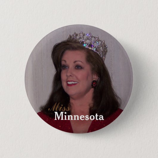 Miss America Style Custom Pageant Buttonnen Ronde Button 5,7 Cm (Voorkant)