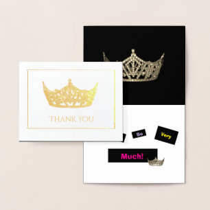 Miss America Style Folie Crown-met Groet Kaarten