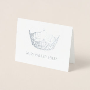 Miss America Style Folie Crown Note Kaart