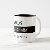 Miss America style Pageant Crown Congrats Mug (Devant droit)