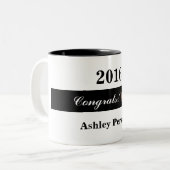 Miss America style Pageant Crown Congrats Mug (Devant gauche)