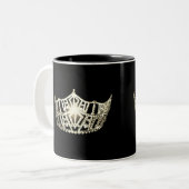 Miss America style Pageant Crown  Mug (Devant gauche)