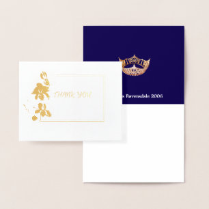 Miss America Style Pageant Crown Orchid Bedankt Folie Kaarten
