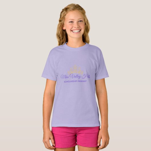 Miss America Tiara Pageant Girls T-shirt (Voorkant volledig)