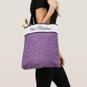 Miss America USA Pageant Faux Glitter Canvas tas