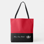 Miss America Zilveren Kroon Boodschappentas-Groot  Tote Bag (Voorkant)