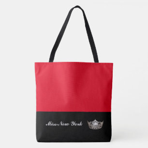 Miss America Zilveren Kroon Boodschappentas-Groot Tote Bag
