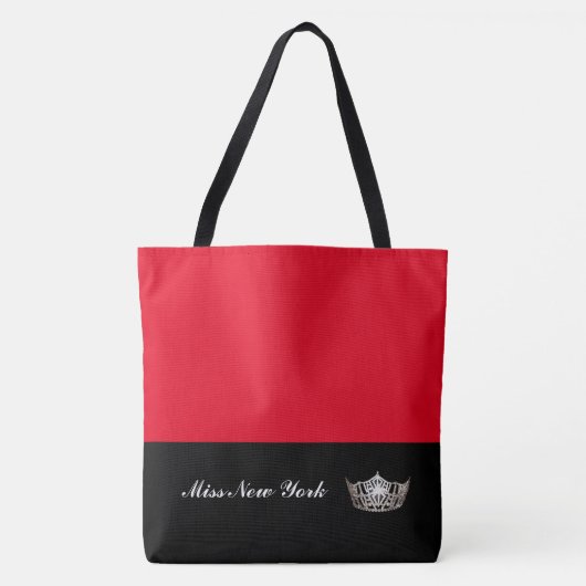 Miss America Zilveren Kroon Boodschappentas-Groot  Tote Bag (Voorkant)