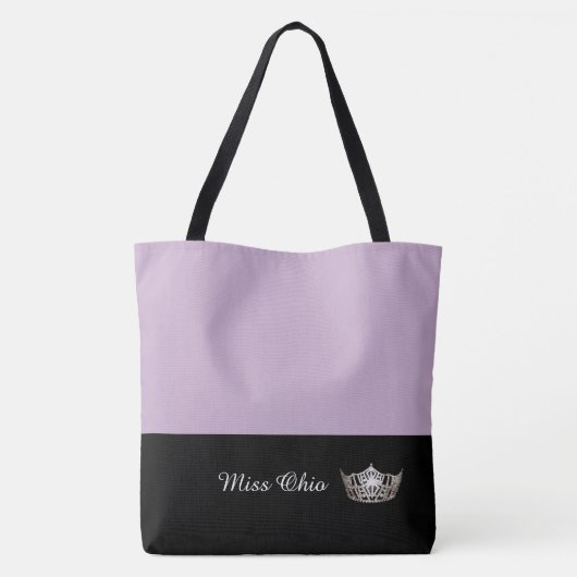 Miss America Zilveren Kroon Boodschappentas LRGE L Tote Bag (Achterkant)