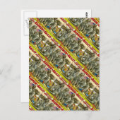 Miss Amy Dupont en War Elephants  Circus Briefkaart (Voorkant / Achterkant)