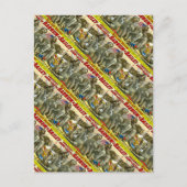 Miss Amy Dupont en War Elephants  Circus Briefkaart (Voorkant)