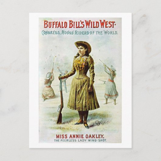 Miss Annie Oakley Briefkaart (Voorkant)