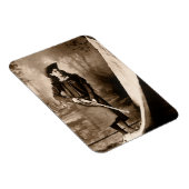 Miss Annie Oakley met Pistool, fotoportret Magneet (Rechterzijde)