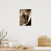 Miss Annie Oakley met Pistool, fotoportret Poster (Keuken)