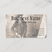 Miss Annie Oakley met Pistool, fotoportret Visitekaartje (Voorkant)